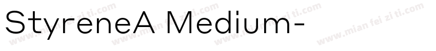 StyreneA Medium字体转换